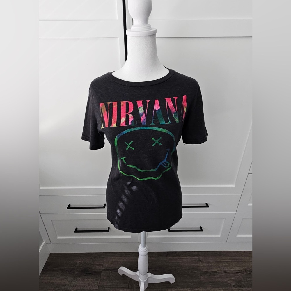 NIRVANA Charcoal Graphic Tee